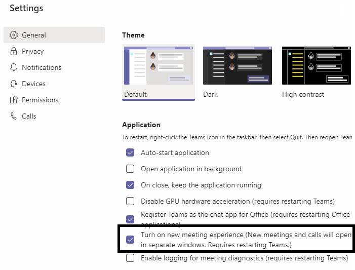 Enable Together Mode in Teams