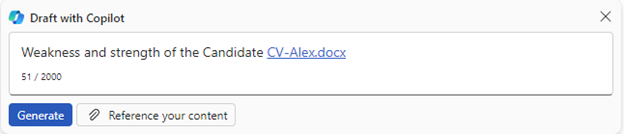 copilot for candidate resume cv 2
