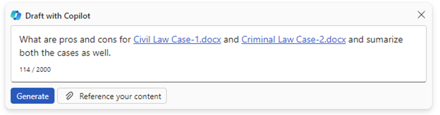 give input of legal scanned doc to copilot