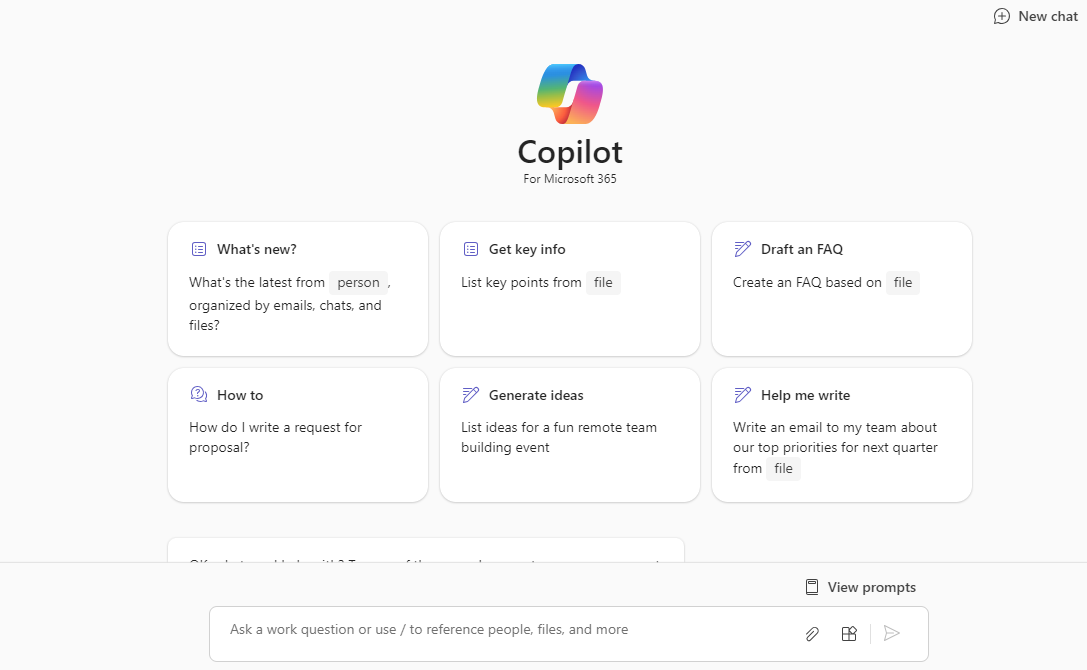 New Copilot Experience in Microsoft Teams